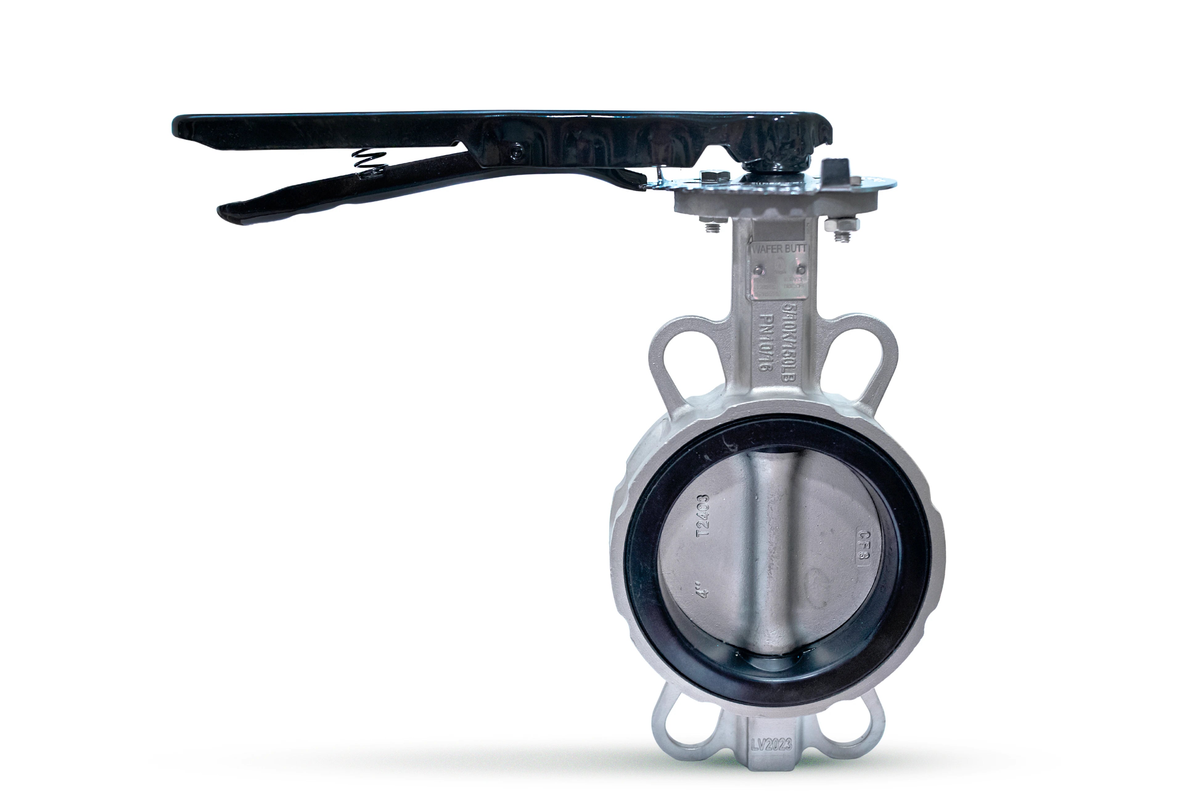 Válvula Borboleta Tipo Wafer Aço Inox 304 PN10 – Disco Inox com Vedação EPDM – Remadi